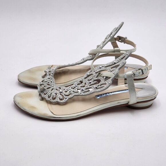 Sophia Webster VHTF Seraphina Crystal Wing Bridal Sandal Size 36 EU - Picture 4 of 8